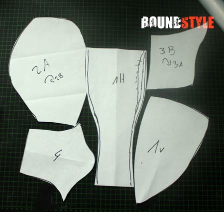 Schnittmuster für Latex-Maske herstellen © Boundstyle